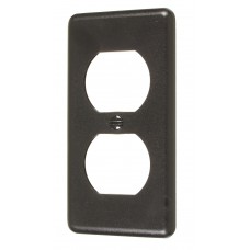 PHENOLIC OUTLET COVER-BLACK