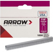 ARROW 11.1-MM (7/16-IN) T-18 STAPLES - 1000 PACK