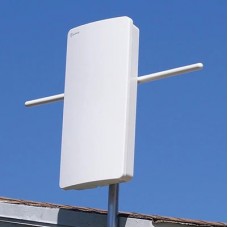 ANTOP Big Boy Flat-panel Smartpass Amplified 128-km (80-mile) Outdoor HDTV Antenna - White