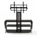 BEST VIEW MOUNTS WOOD HOME THEATER STAND WITH TILTING TV MOUNT 37-IN TO 55-IN - BLACK