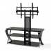 BEST VIEW MOUNTS WOOD HOME THEATER STAND WITH TILTING TV MOUNT 37-IN TO 55-IN - BLACK