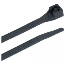 ACT 10-CM (4-IN) 18-LBS RATED MINIATURE CABLE TIES - 100-PACK - BLACK