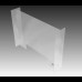 Stockyard Products Portable Sneeze/Cough Plexiglass Protective Guard/Barrier for Counter, Desk or Table - No Tool Assembly - 32" x 23.75" x 6"