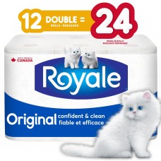 Toilet Paper - Royale 12 Double 24 rolls Original Toilet Paper